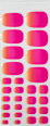 UV Gel Nagelfolien Pediküre Sunset Heat Maniko