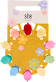 Детски щипки за коса ягода s-he stylecollection