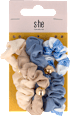 Scrunchie gumice za kosu – višebojne s-he stylecollection