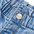 Jeans mit weitem Schnitt, Stretch & Paperbag-Bund, blau, Gr. 128 ALANA