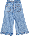 Jeans mit weitem Schnitt, Stretch & Paperbag-Bund, blau, Gr. 122 ALANA