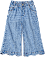 Jeans mit weitem Schnitt, Stretch & Paperbag-Bund, blau, Gr. 128 ALANA