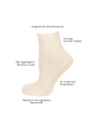 Socken mit kurzen Schaft & Struktur weiß onesize nur die