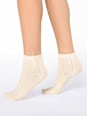 Socken mit kurzen Schaft & Struktur weiß onesize nur die
