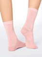 Socken mit Bambus-Viskose rosa + grün Gr. 39-42 nur die