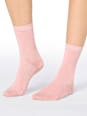 Socken mit Bambus-Viskose rosa + grün Gr. 39-42 nur die