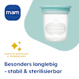 Aufbewahrungsbecher für Muttermilch & Babynahrung mam