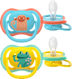 Schnuller ultra air Affe und Frosch 18+ Monate PHILIPS AVENT