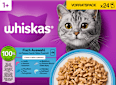 Nassfutter Katze Fischauswahl in Gelee, Multipack (24x85 g) Whiskas