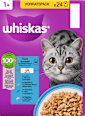 Nassfutter Katze Fischauswahl in Gelee, Multipack (24x85 g) Whiskas