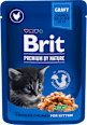 Krmivo pre mačiatka v kapsičke Premium By Nature s kuracími kúskami v omáčke Brit