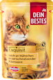 Nassfutter Katze, reich an Hühnchen in Käsesauce, Exquisit Dein Bestes