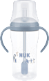 Trinklernflasche Perfect Match mit Strohhalm, Pinguin, 8+ Monate  NUK