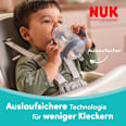 Trinklernflasche Perfect Match mit Strohhalm, Pinguin, 8+ Monate  NUK