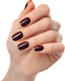 UV Nagelfolien Mahogany Maniko