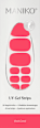 UV Nagelfolien Pediküre Vivid Coral Maniko