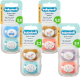 Schnuller Silikon symmetrisch 0-6 Monate sortiert babylove