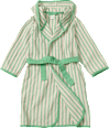 Bademantel aus Musselin, grün, Gr. 122/128 ALANA