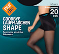 Hulahopke Goodbye Laufmaschen Shape, 20 DEN, veličina 40 – 44 – crna nur die
