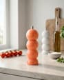 Salz-/Pfeffermühle aus Holz/Metall, orange (5,7x17 cm) Dekorieren & Einrichten