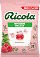 Bonbons Schweizer Alpenkräuter Himbeere Melisse zuckerfrei Ricola