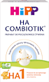 Preparat do początkowego żywienia niemowląt 1 HA Combiotik  HiPP