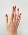 Künstliche Nägel, Soft Gel Press Ons Fire Short Round Doonails