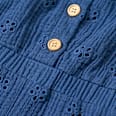 Overall aus Musselin mit Lochstickerei, blau, Gr. 104 ALANA