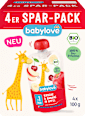 Quetschie Banane & Kirsche in Apfel ab 1 Jahr (4x100 g) babylove