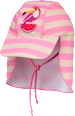 UV Bademütze mit Nackenschutz & Tukan-Motiv, rosa, Gr. 50/51 PUSBLU