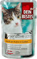 Nassfutter Katze sensitive 1+ reich an Huhn in Gelee Dein Bestes