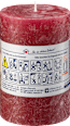 Kerze rustik bordeaux 100/68 mm Profissimo