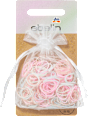 Mini-Haargummis in Organza-Säckchen mehrfarbig ebelin