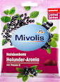 Halsbonbons Holunder-Aronia zuckerfrei Mivolis