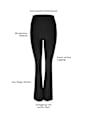 Leggings Flared Soft-Touch schwarz Gr. 44/46 nur die