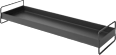 Tablett aus Metall, schwarz (50x16x9cm) BOLTZE