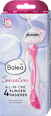 All-in-one női borotva Sensation, 4-pengés Balea