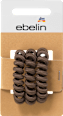 Haargummis Spirale schwarz/braun/beige ebelin