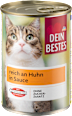 Nassfutter Katze, reich an Huhn in Sauce Dein Bestes
