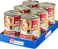 Nassfutter Hund reich an Geflügelherzen, Multipack (6x400 g) Dein Bestes