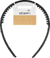 Haarreif mit Zacken schwarz ebelin