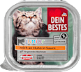 Popolna hrana junior za mačke do 1. leta starosti s kokošjo v omaki DEIN BESTES
