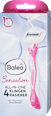 Damski brivnik Sensation s 4 rezili Balea