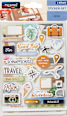 Sticker-Set Reise Paradies