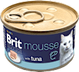 Krmivo pre mačky Premium By Nature mousse s tuniakom Brit