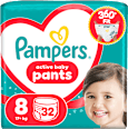 plenkové kalhotky, velikost 8 Pampers active baby