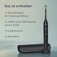 Elektrische Zahnbürste 4000 schwarz Philips Sonicare