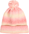 Kindermütze rosa-weiß kiDS