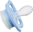 Schnuller Air Nacht Silikon symmetrisch, blau/rosa, 0-6 Monate babylove