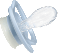 Schnuller Air Nacht Silikon symmetrisch, rosa/blau, ab 16 Monaten babylove